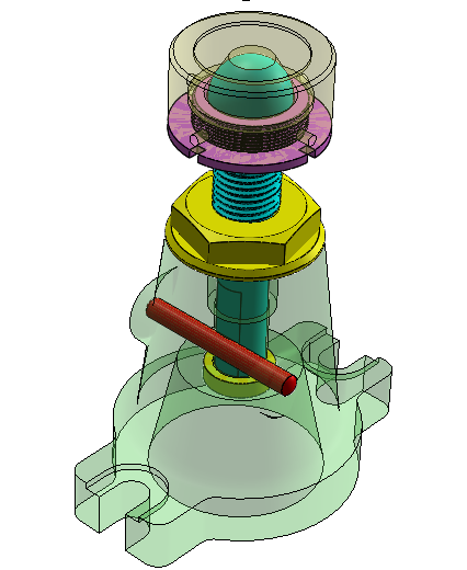 可调节限位器可调节支座3D图纸 Solidworks设计